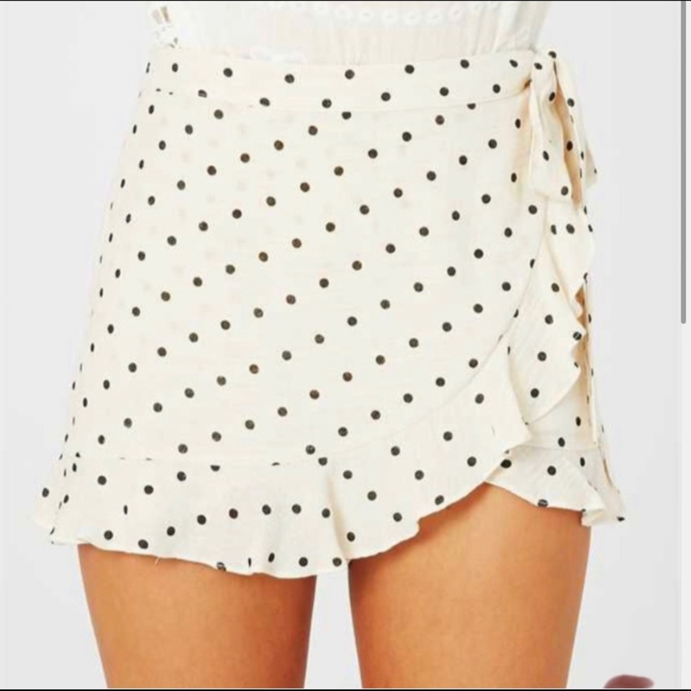 Altar’d State Blair Wrapped Skort Black XS